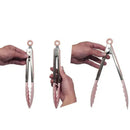 Pegador de Alimentos em Silicone e Aço Inox