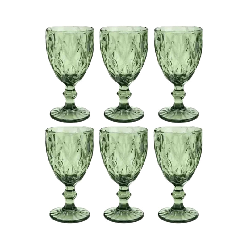 Jogo de Taças Vidro Primeira Linha Vinho Agua Linha Diamond