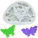 Molde Silicone Borboletas 3 Tamanhos Bolos Doces Confeitaria