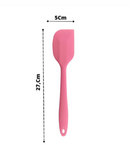 5 Espátulas 27 Cm Pão Duro Silicone Maciço Reforçada