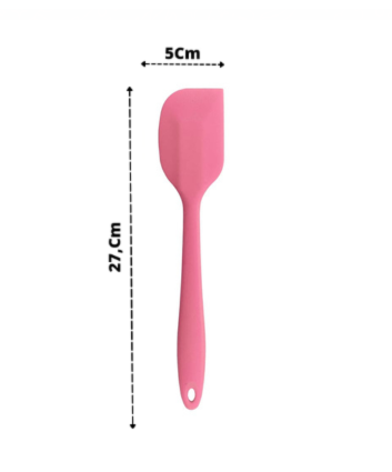 5 Espátulas 27 Cm Pão Duro Silicone Maciço Reforçada