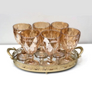 Jogo de Taças Vidro Primeira Linha Vinho Agua Linha Diamond