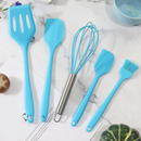 Kit 5 Peças de Utensilios de Cozinha de Silicone Antiaderente