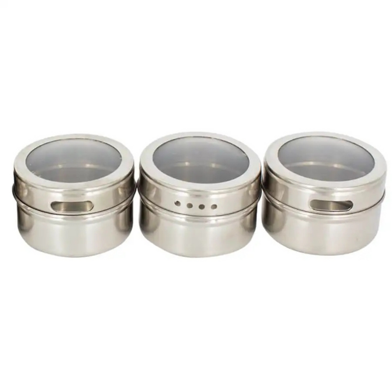 Porta Condimentos Magnético Inox 3 Peças