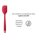 2 Espátulas 27 Cm Pão Duro Silicone Maciço Reforçada