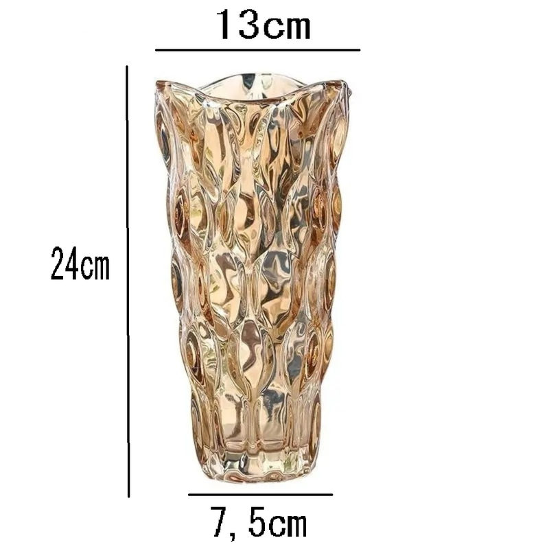 Vaso de Vidro Grosso Primeira Linha Flores Decoração Sala