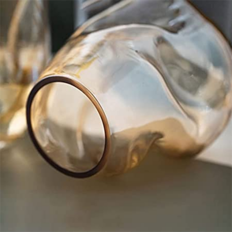 Vaso de Vidro Grosso Primeira Linha Forma Irregular