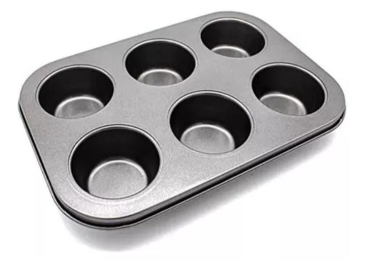 Forma Anti Aderente 6 Cavidades Petit Gateau Pão Queijo