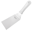 Espátula Curva Aço Inox Lanche Chapeiro Pizza Cozinha Cabo Branco