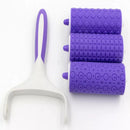 3 Rolos Marcador Textura Para Confeitaria Artesanato