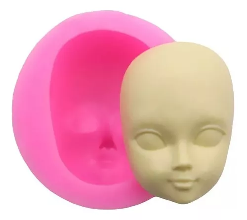 Molde para Pasta Americana e Biscuit Rosto Mulher - CM 355
