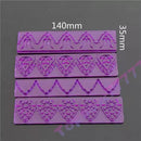 Kit De 4 Réguas Para Decorar Bolo Pasta Americana CM 318