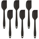 6 Espátulas 21 Cm Pão Duro Silicone Maciço Reforçada