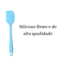 6 Espátulas 27 Cm Pão Duro Reforçada Silicone Maciço Multiuso