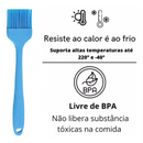 Pincel 26 Cm de Silicone Para Cozinha Confeitaria