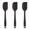 3 Espátulas De Cozinha Silicone Maciço Multiuso Pão Duro