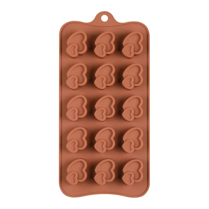 Molde de Silicone Mini Coração Confeitaria Chocolate Bombom