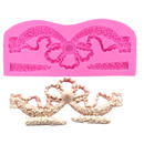 Molde de Silicone Laço Arabesco Babado Floral