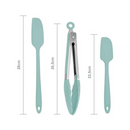 Kit Espátulas e Pegador em Silicone 5 Peças