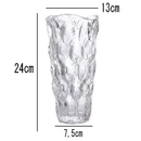 Vaso de Vidro Grosso Primeira Linha Flores Decoração Sala