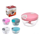 Processador e Triturador de Alimentos Manual Com 3 Lâminas WX7196