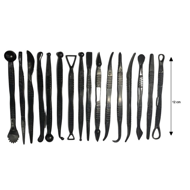 Kit Estecas 16 Pçs Para Massas Argila Modelagem