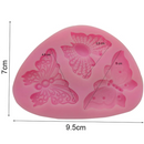 Molde Silicone Borboletas 3 Tamanhos Bolos Doces Confeitaria