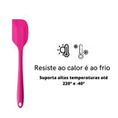 3 Espátulas 27 Cm Pão Duro Silicone Maciço Reforçada