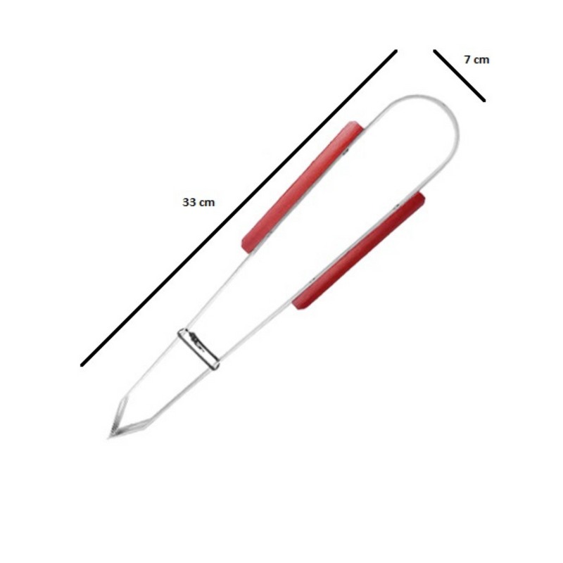 Kit Churrasco 4 Pçs Cabo Madeira Inox Garfo Pinça Faca Chaira