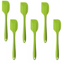 6 Espátulas 27 Cm Pão Duro Reforçada Silicone Maciço Multiuso