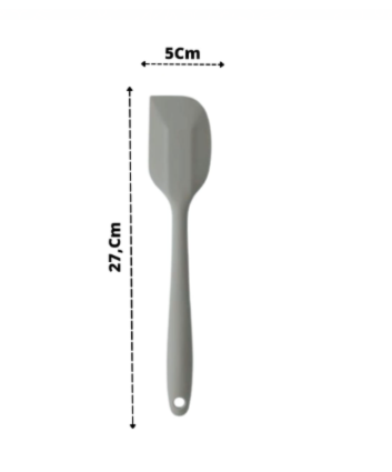 3 Espátulas De Cozinha Silicone Maciço Multiuso Pão Duro