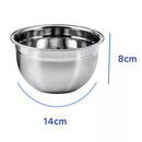 Tigela 500 ML Mixing Bowl em Aço Inox Para Salada Cozinha
