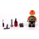 Boneco Play Box Bombeiro Fire Fighter Brinquedo Blocos