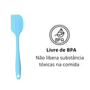 6 Espátulas 27 Cm Pão Duro Reforçada Silicone Maciço Multiuso