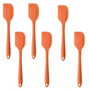6 Espátulas 27 Cm Pão Duro Reforçada Silicone Maciço Multiuso