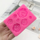 Molde de Silicone Mini Rosas Para Confeitaria e Artesanato F 380