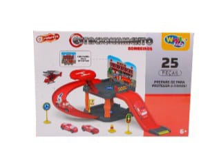 Brinquedo Pista Estacionamento Garagem Policia Hotwheels