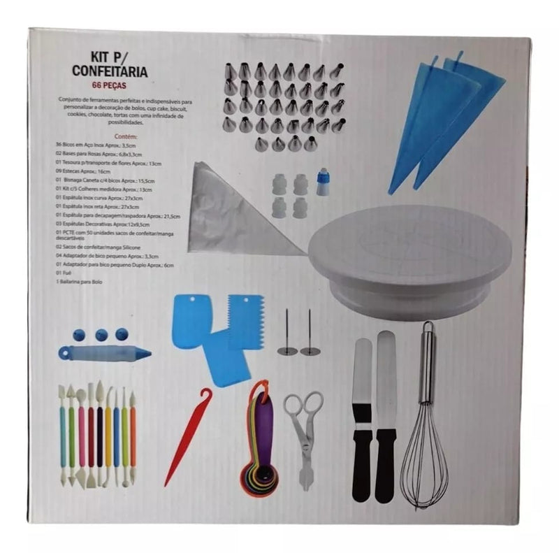 Kit Confeitaria 66 Peças