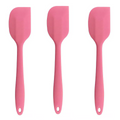 3 Espátulas 21 Cm Pão Duro Silicone Maciço Reforçada