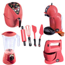 Kit Brinquedos Air Fryer Batedeira Cafeteira Confeitaria