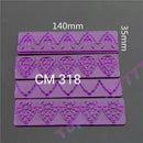 Kit De 4 Réguas Para Decorar Bolo Pasta Americana CM 318