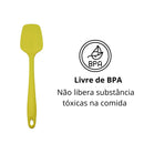 10 Espátulas De Cozinha Silicone Mutiuso Quadrada Maciço