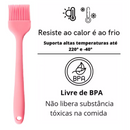 Pincel 26 Cm de Silicone Para Cozinha Confeitaria