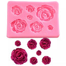 Molde de Silicone Mini Rosas Para Confeitaria e Artesanato F 380