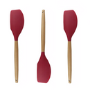 3 Espátulas Raspadora Pão Duro Madeira e Silicone