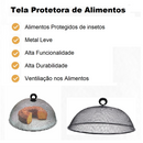 Tela Protetora de Alimentos Metalica Tampa, Pães, Frutas