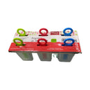 Forma de Plástico Para Picole Sorvete 6 Cavidades