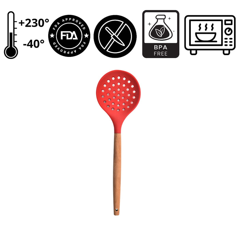 Escumadeira de Silicone Cozinha Resistente Livre de BPA