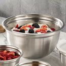 Tigela 4,6 Litros Mixing Bowl em Aço Inox Para Salada Cozinha