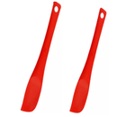 2 Espátulas Raspadoras Pão Duro Reforçada Ponta Firme Silicone